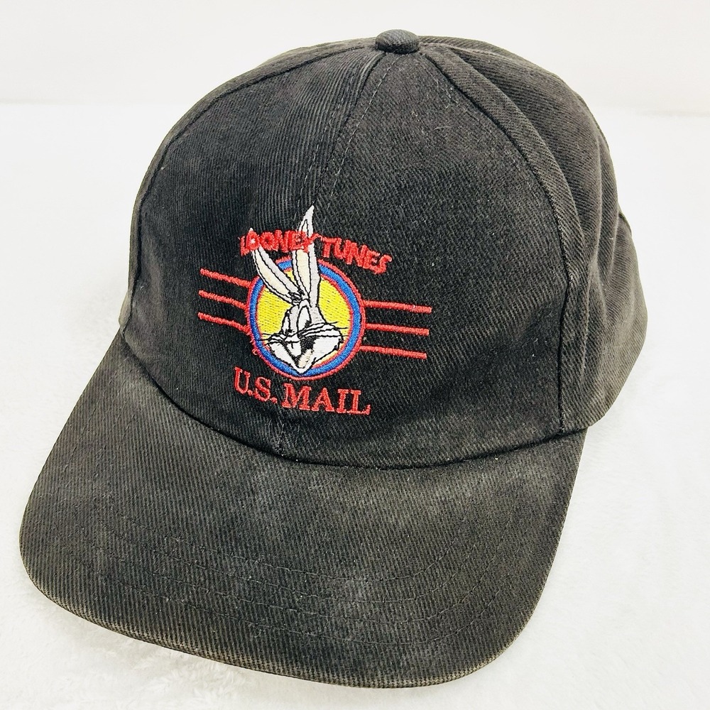Looney Tunes U.S. Mail Bugs Bunny Vintage Made in‎ USA Hat Cap Adjustable Snap